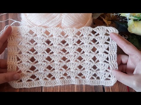 Видео: 🤗ВМЕСТЕ вяжем легкий, ажурный узор КРЮЧКОМ💕 НАЧИНАЮЩИМ на заметку! (N 180)