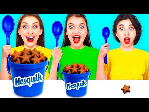 Видео: Большая, Средняя или Маленькая Тарелка Челлендж | Безумная Кулинарная Битва от Choco DO