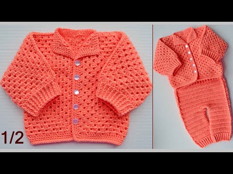 Видео: Кофточка крючком. 1/2 часть Мастер класса. Blouse crochet