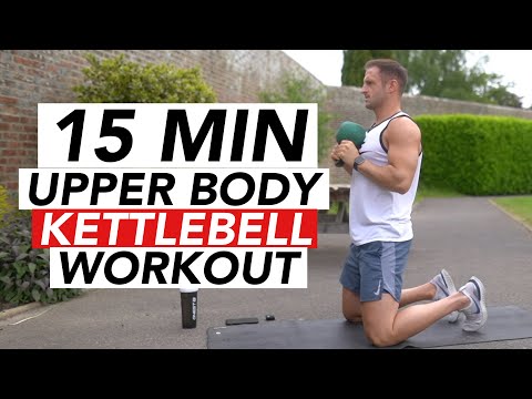 Видео: 15 МИН.: ТРЕНИРОВКА С ГИРЕЙ ДЛЯ ВЕРХНЕЙ ЧАСТИ ТЕЛА!