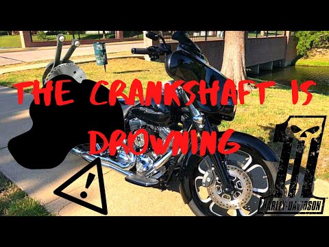 Видео: Утечка масла в двигателе Harley-Davidson забивает коленвал