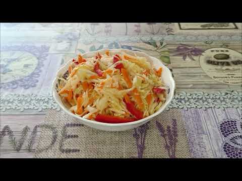 Видео: 🥬 Маринованная капуста с морковью и сладким перцем | Хрустящая закуска
