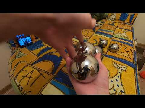 Видео: Гантань - шары здоровья 87 мм, 3 килограмма весом.