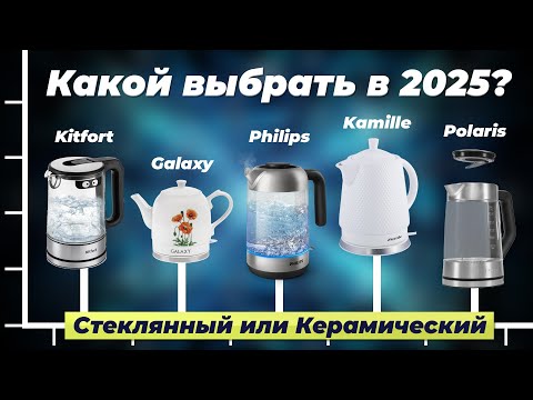 Видео: Какой стеклянный электрочайник выбрать в 2025 году? ТОП 10 рейтинг лучших электрических чайников