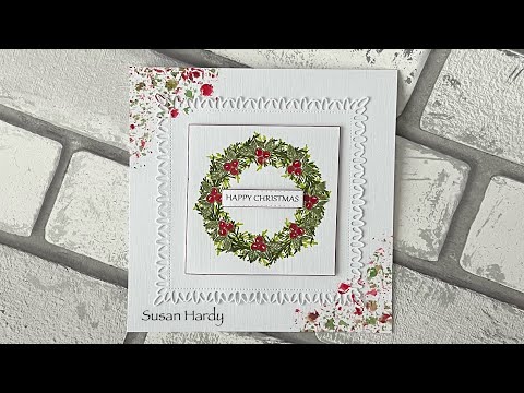 Видео: Легко… Потрясающая открытка-венок, шаблон для изготовления венка