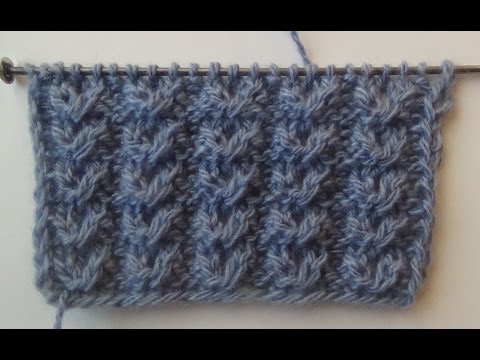 Видео: Узор спицами №3 АЖУРНЫЕ ГУСИНЫЕ ЛАПКИ. Knitting pattern