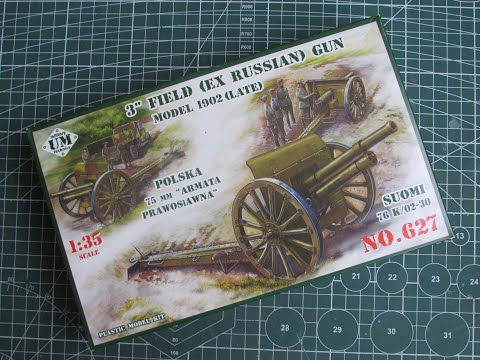 Видео: 76,2 мм полевое скорострельное орудие обр.1902 года (1/35)