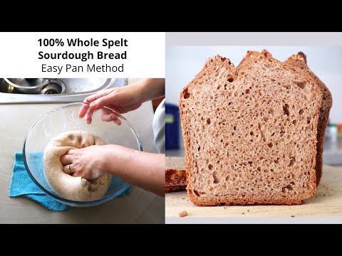 Видео: Заквасочный хлеб из 100% цельной полбы, приготовленный на сковороде — вкусно и просто!