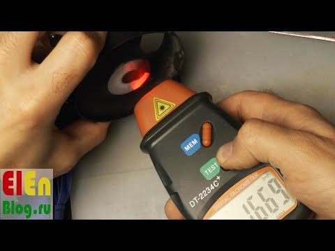 Видео: Бесконтактный тахометр DT-2234C+ (+КИШКИ)