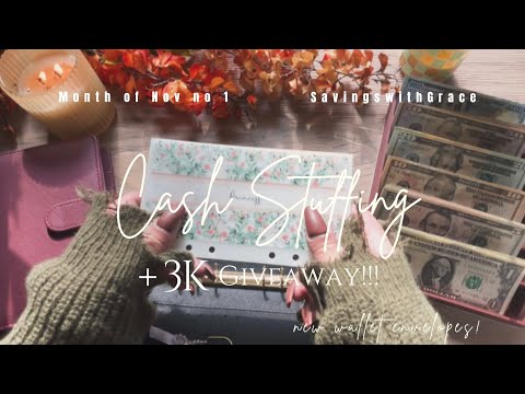 Видео: ДЕНЕЖНЫЕ НАПОЛНЕНИЯ + РОЗЫГРЫШ 3К!!! 🧸 Ноябрь № 1 #cashbudgeter #money #asmrsounds
