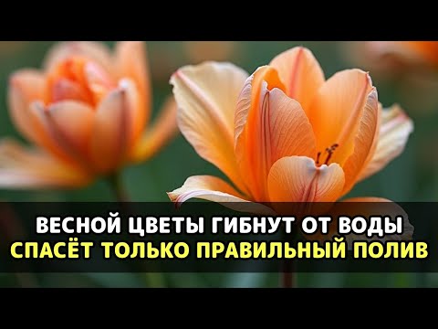 Видео: Весной цветы умирают на глазах, и только один приём спасает их от гибели