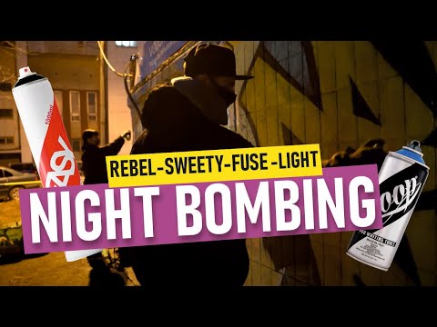 Видео: THROWUP BOMBING. Уличное рисование с @Rebel813 Sweety, Fuse, Light. Краска LOOP, EASY.