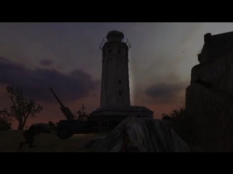 Видео: Call of Duty UO, без комментариев #7(Британская компания: маяк и крепость)