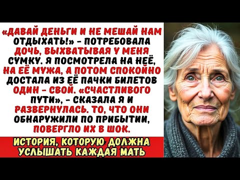Видео: «Ты нам не мать, а кошелёк!» — заявила дочь на вокзале. Я молча отдала ей её билет и осталась на