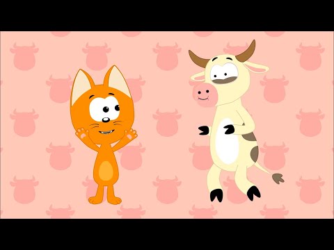 Видео: Тили-Бом -  песенка от Котэ и Синего трактора - песенки для детей - учим цвета