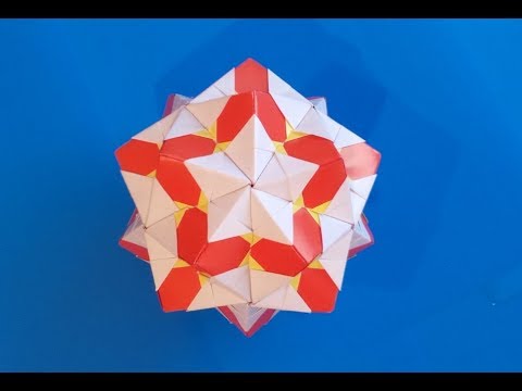 Видео: Кусудама Гора Фудзи оригами (Kankichi), Kusudama  Mt Fuji origami