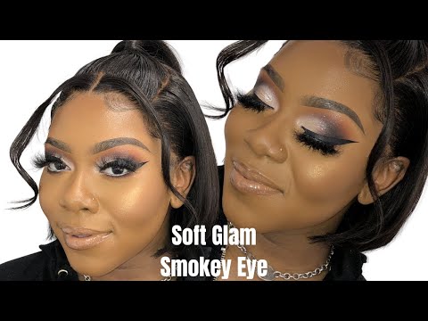 Видео: Как сделать: Мягкий гламурный дымчатый макияж глаз | Для начинающих