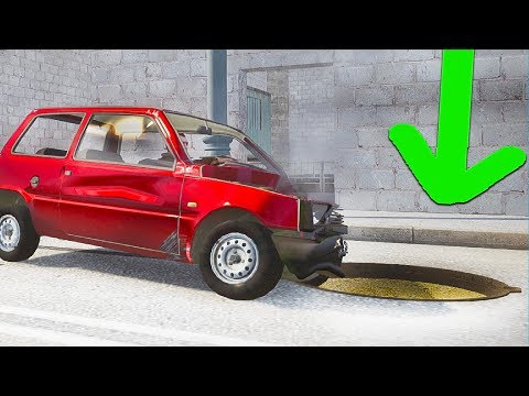 Видео: ЧТО БУДЕТ ЕСЛИ ЗАЕХАТЬ В ОТКРЫТЫЙ КОЛОДЕЦ