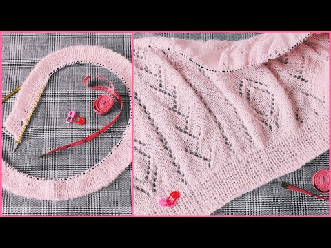Видео: Ажурная кофточка спицами, МК-1🧶/ Французская кофточка/ Ажурные узоры/Посидим повяжем