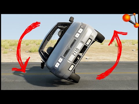Видео: 100 ПЕРЕВОРОТОВ! Жесткий КРАШ ТЕСТ! - BeamNg Drive