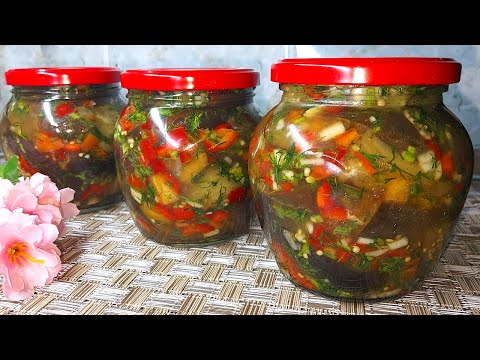 Видео: Вкуснейшие Баклажаны как Грибы на зиму. Маринованные Баклажаны с чесноком и перцем.