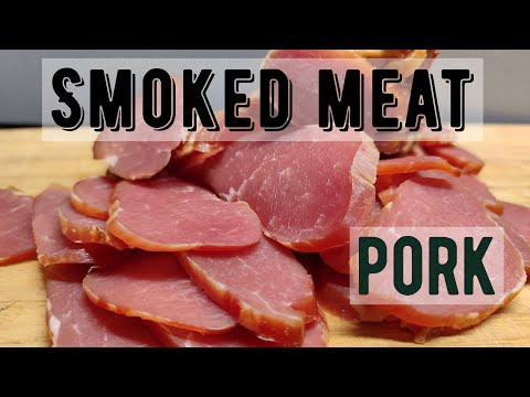 Видео: Сырокопченое мясо. Свиная вырезка. / Smoked meat, pork.