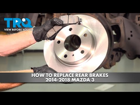 Видео: Как заменить задние тормоза на Mazda 3 2014-2018 годов