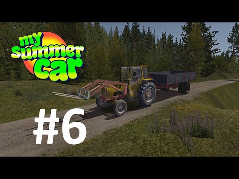 Видео: ПОРАБОТАЛ НА ТРАКТОРЕ! ► My Summer Car #6 с РУЛЁМ!