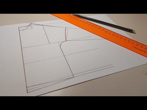 Видео: Построение выкройки худи с капюшоном и спущенным плечом.