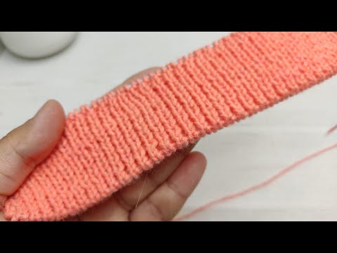 Видео: Резинка / Фабричный край для резинки 1х1 спицами / Как правильно красиво связать резинку спицами