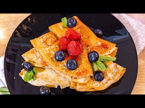 Видео: ПП Блины из КИНОА за 20 минут! Только 7 ингредиентов! ОЧЕНЬ ВКУСНО! Без Глютена, Лактозы и Сахара!