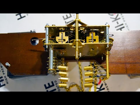 Видео: Franz Hermle 451 053 H Напольные часы с боем четвертей и фазами луны.