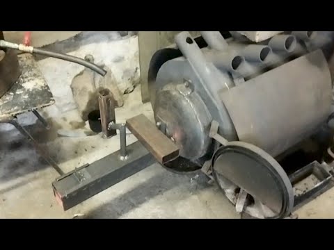 Видео: Печь на отработке. Лучше первого варианта.