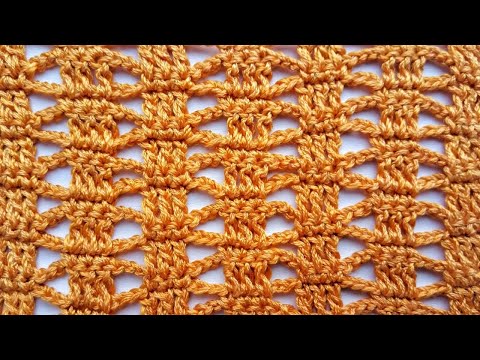 Видео: Узор крючком 4. Сrochet pattern