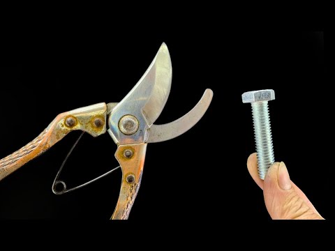 Видео: Заточите секаторы до бритвенно-острых краев за 1 минуту. Лучшие доступные инструменты ✅