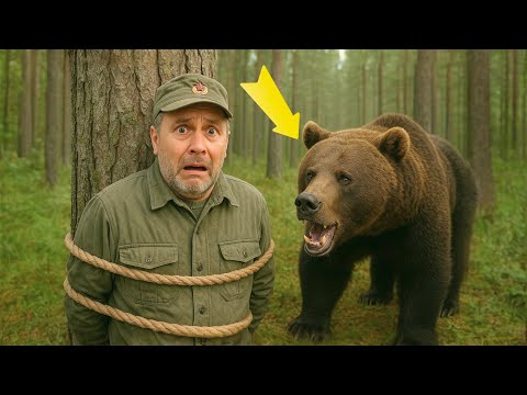 Видео: Медведь увидел лесника, привязанного к дереву, а дальше случилось,то что Шокировало Всех...