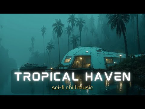 Видео: Тропический Рай: Расслабляющая Sci-Fi Музыка для Фокуса - Глубокий Космос и Футуристический Чилл