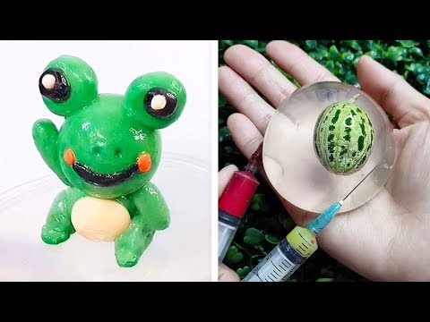 Видео: Самое удовлетворяющее видео слизи ASMR | Релаксирующая странно удовлетворяющая слизь 2019 | 365