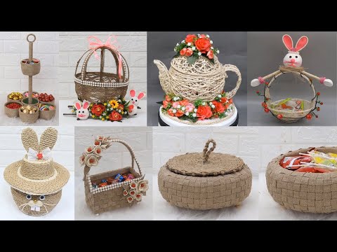 Видео: 12 удивительных идей органайзера для конфет с веревкой | Идеи для поделок из джута