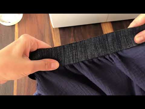 Видео: Как пришить пояс резинку к юбке.