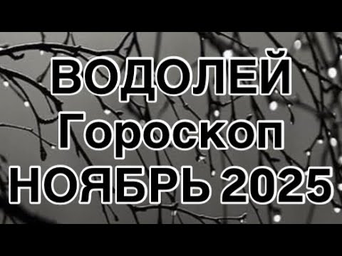 Видео: ВОДОДЕЙ   - ГОРОСКОП  НА НОЯБРЬ  2025  |УДАЧА  |  ЛЮБОВЬ | РАБОТА | ФИНАНСЫ | ОТ NATALLIA MARKOWSKA