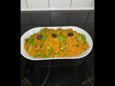 Видео: Kisir Късър Bulgur turski Булгур турски Турска кухня