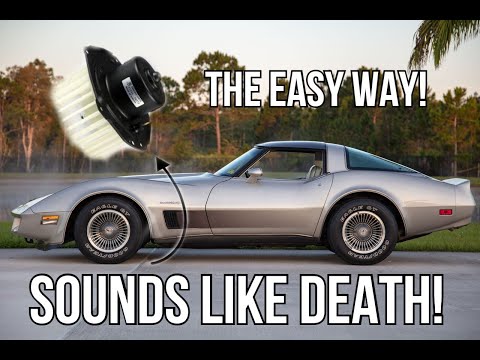 Видео: Замена мотора вентилятора на Corvette C3: простой способ! Снимаем умирающий мотор вентилятора!
