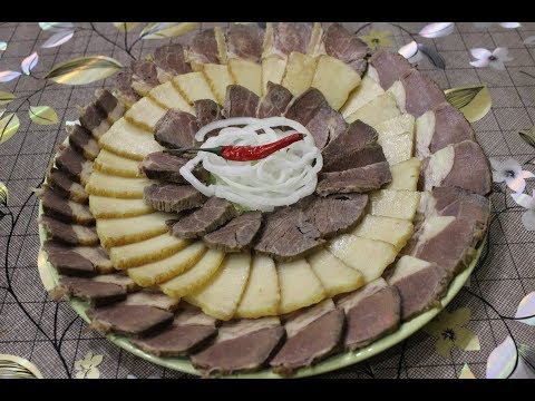Видео: Жал - казахский деликатес  из конины.