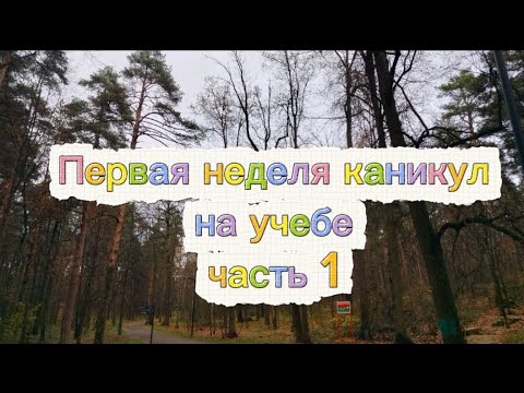 Видео: Первая неделя каникул на учебе. Часть 1)