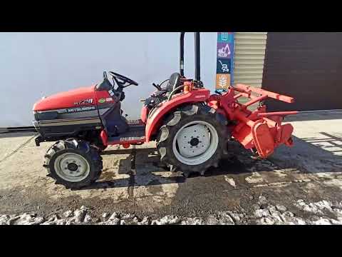 Видео: Минитрактор Mitsubishi МТ 241 (ЭПСМ, 24л.с., фреза 1,4м)
