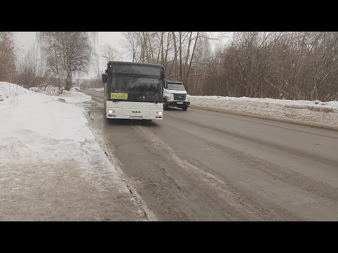 Видео: краснокамск ~ Автобусный маршрут №200 ~ Пос. Майский - АВ Краснокамск ~ MAN A21 NL313 ~ 09.02.2025