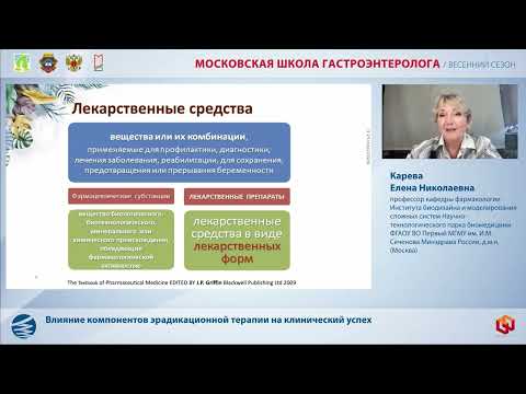 Видео: Карева Е. Н. Влияние компонентов эрадикационной терапии на клинический успех