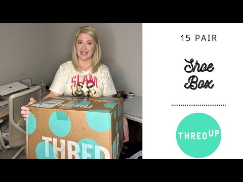 Видео: Распаковка 15 пар обуви ThredUP! | Эмбер Доун