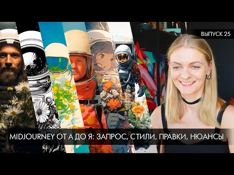 Видео: ⚡️Midjourney от А до Я ⚡️Запрос, стиль, правки и другие возможности